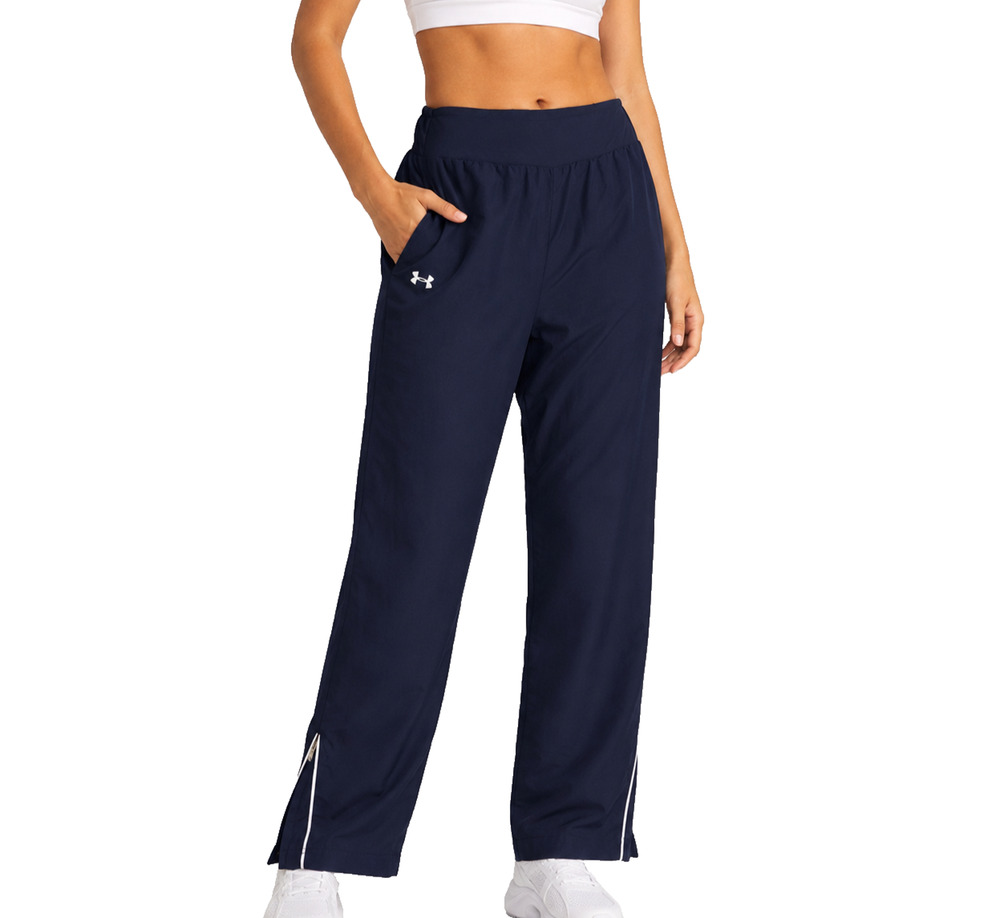 Under Armour Allseason Training Pants Womens Small Thick Waist Band Navy Gymwear